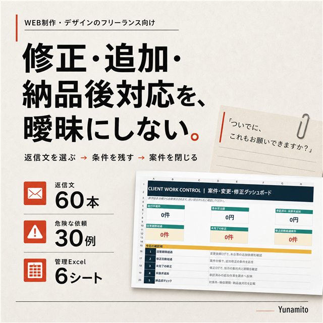 修正・追加作業・納品後対応キットの商品画像